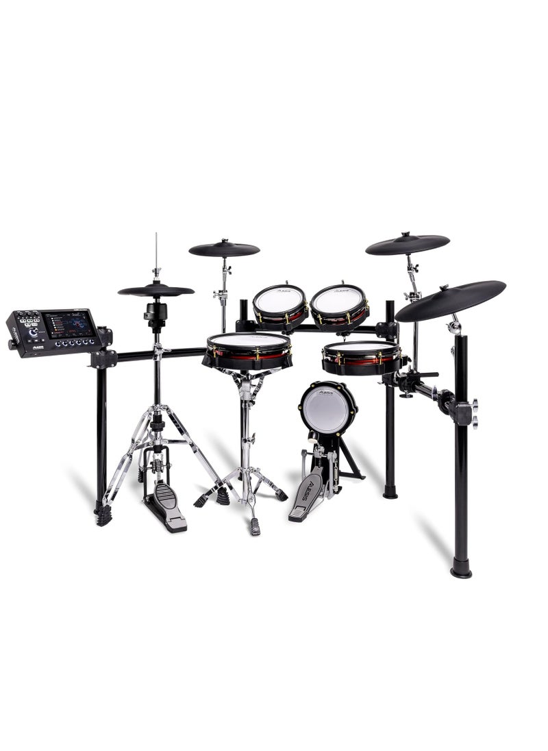 Alesis Alesis Strata Core Electric Drum Set with Touchscreen, Triple Zone Cymbals, Active Magnetic Hi-Hat, Dual Zone Mesh Heads, 8" Kick, 144K Multi-Channel Samples  - Image 2