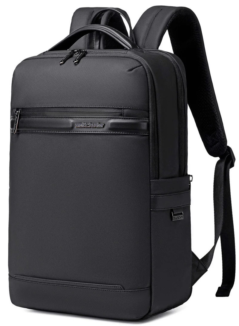 أركتيك هانتر Unisex Slim Laptop Backpack Water Resistant Anti-Theft Daypack for Business Casual Travel College for Men Women, B00872, Black