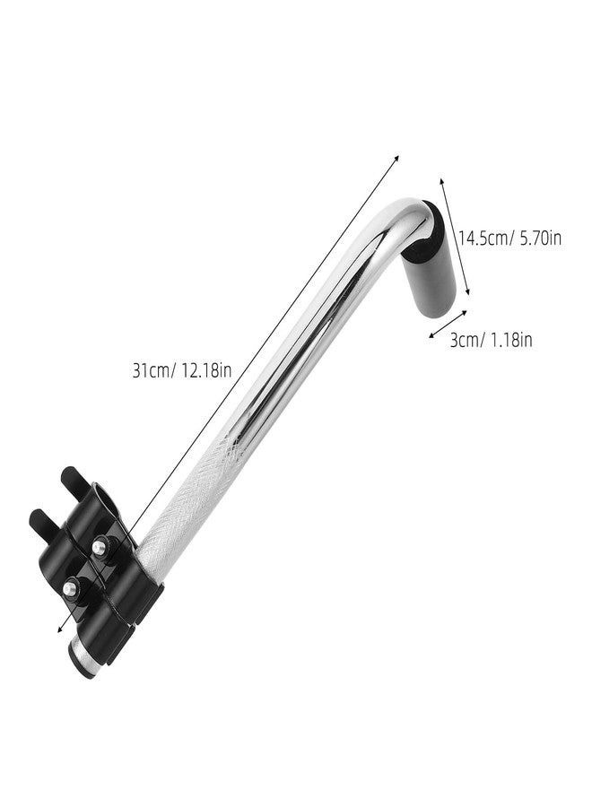 Sewroro 2pcs Stainless Steel Wheelchair Push Handle Extenders Universal Push Handle Extension Grip for Elderly Disabled Adult Transport Chair Accessories - Image 5