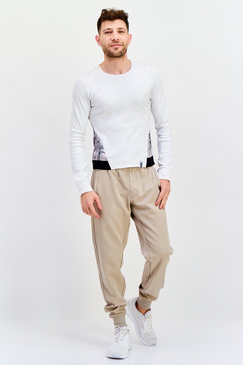 Aape By A Bathing Ape Men Sportswear Fit Long Sleeve Outdoor Sweatshirt, White - Image 4