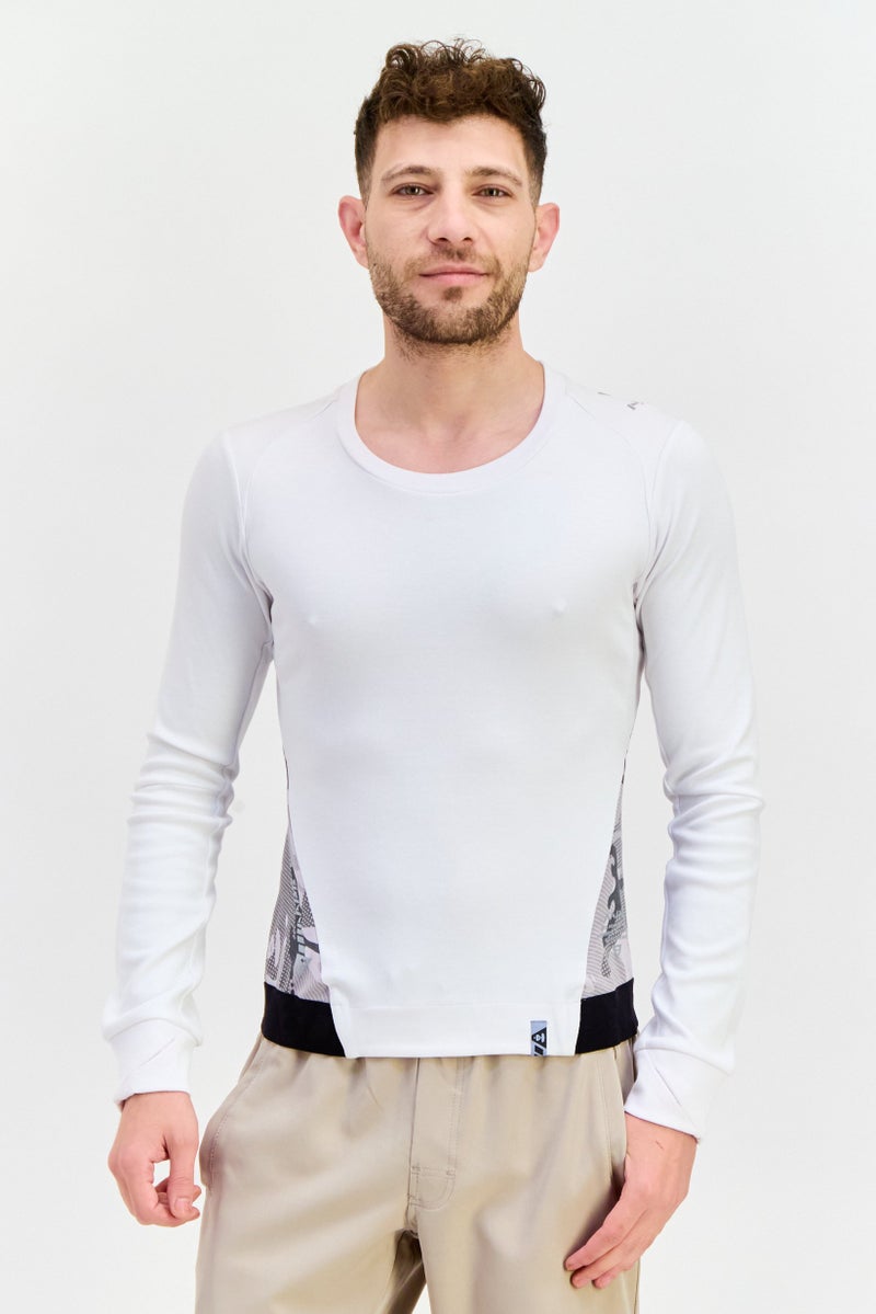 Aape By A Bathing Ape Men Sportswear Fit Long Sleeve Outdoor Sweatshirt, White - Image 1