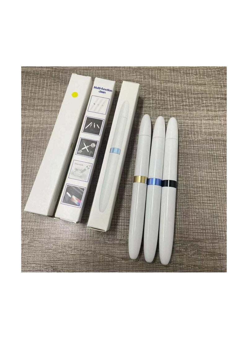 مجموعة تنظيف سماعات ايربودز، مجموعة تنظيف سماعات ايربودز برو 1 2 3، قلم تنظيف متعدد الوظائف 4 في 1 مع فرشاة ناعمة واسفنجة متدفقة، مناسبة لسماعات البلوتوث وصندوق الشحن والجوال والكاميرا - Image 3