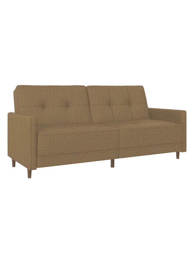 Soufa Dibaj Odessa | 2-Seater Sofa Upholstered In Velvet 193x85x86 cm - Beige - Image 3