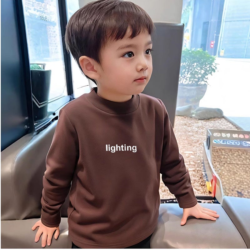 Spring Long-Sleeved T-Shirt For Middle And Big Boys And Girls De Rong Thin Top Long-Sleeved T-Shirt Children'S Base Shirt Trendy - Image 3
