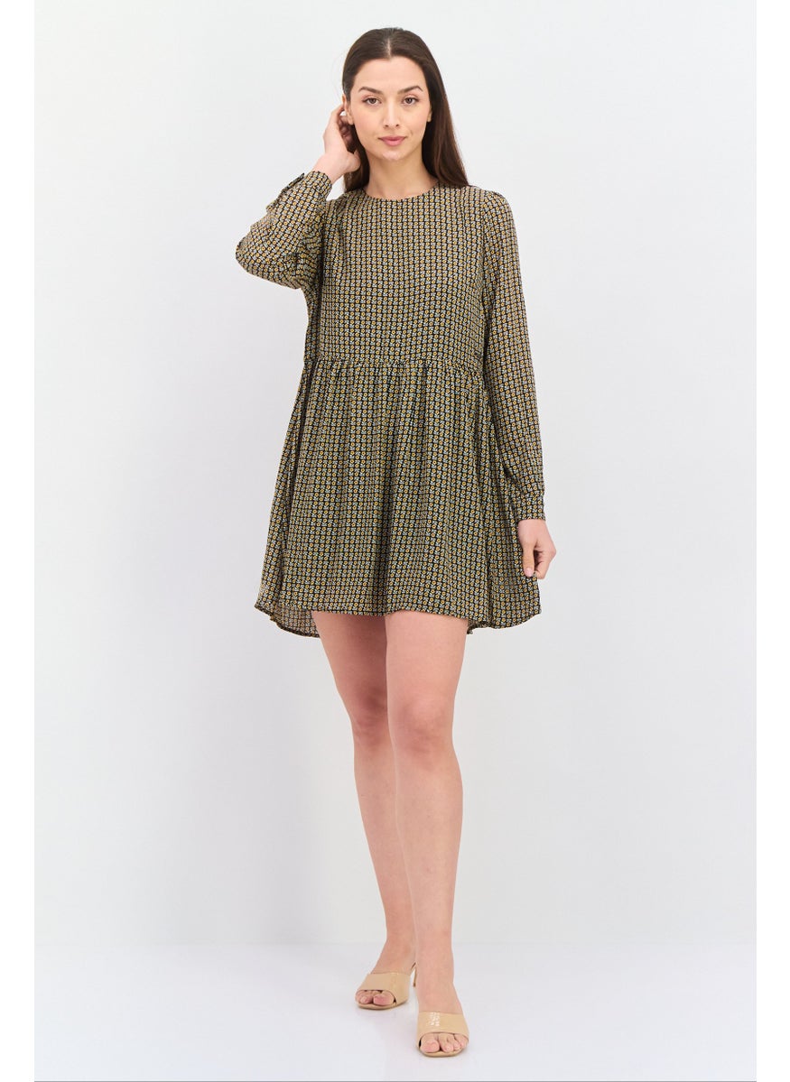 Pepe Jeans Women Floral Print Mini Dress, Black Combo  - Image 4