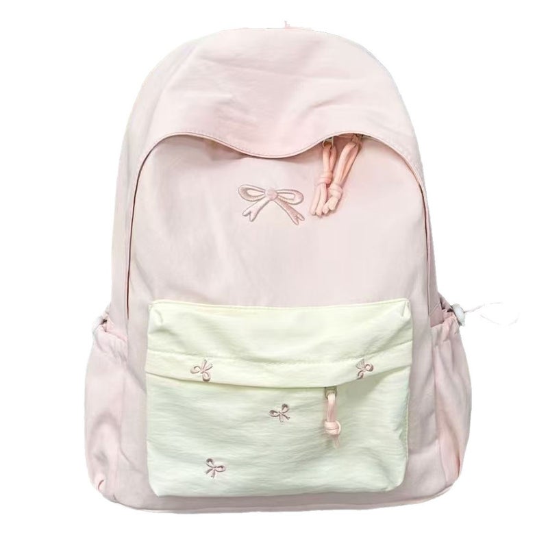 Cute Bowknot School Backpack for Teen Girls - Image 4