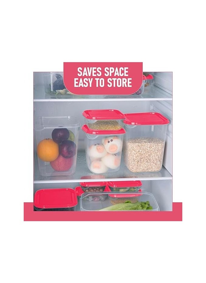 Generic 17Pcs/Set Kitchen Microwave Oven Refrigerator Seal Food Storage Box Container Clear Plastic Container Storage  - Image 3