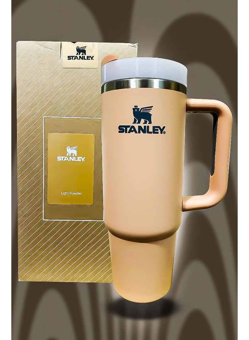Stanley 40oz Tumbler Stainless Steel Travel Mug with Reusable Straw BPA Free Eco Conscious and Dishwasher Safe Designed with Leakproof FlowState Lid and Double Wall Insulation to Keep Drinks Hot for 16 Hours and Cold for 24 Hours Slim Base Fits Most Car Cup Holders with Sturdy Ergonomic Handle for Use at Home Office Travel or Outdoor Adventures - Image 3