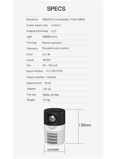borrego Borrego T400 LED Mini Projector Black  - Image 2