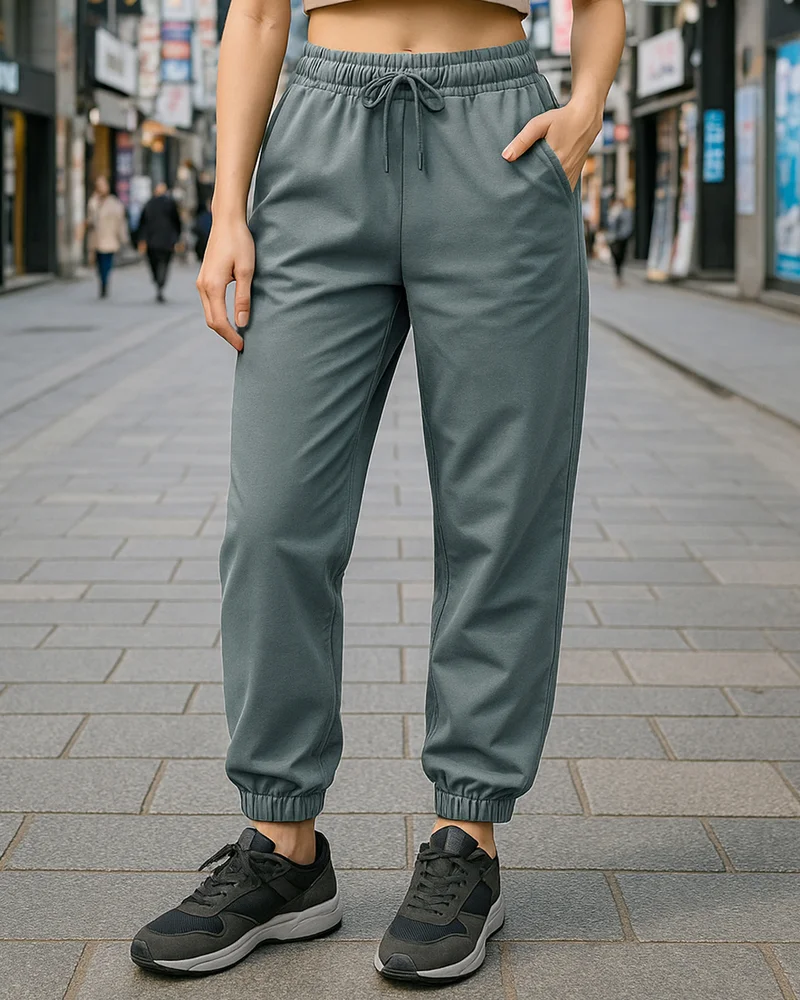 bewakoof Air 1.0Women's Grey Oversized Joggers