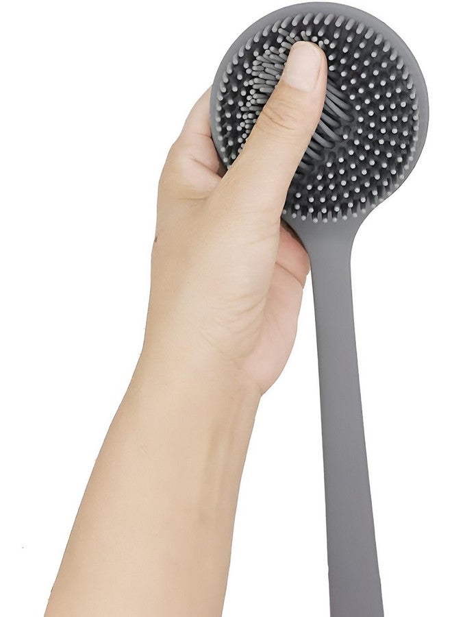 LEDHOLYT Soft Silicone Back Scrubber with Long Handle - Hypoallergenic, BPA-Free, Eco-Friendly Body Brush for Shower & Bath Use(pack of 1) - Image 5