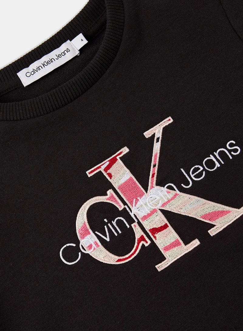 Calvin Klein Jeans Kids Polaroid Monogram T-Shirt Dress