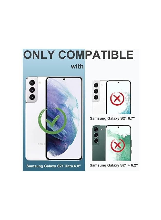 PROMASS 2PACK Galaxy S21 ultra Privacy Screen Protector Tempered Glass Anti-Spy 9H Hardness HD Tempered Glass Black Film privacy screen S21 for Galaxy S21 Ultra 6.8" 3D Full coverage Anti-Scratch - Image 2