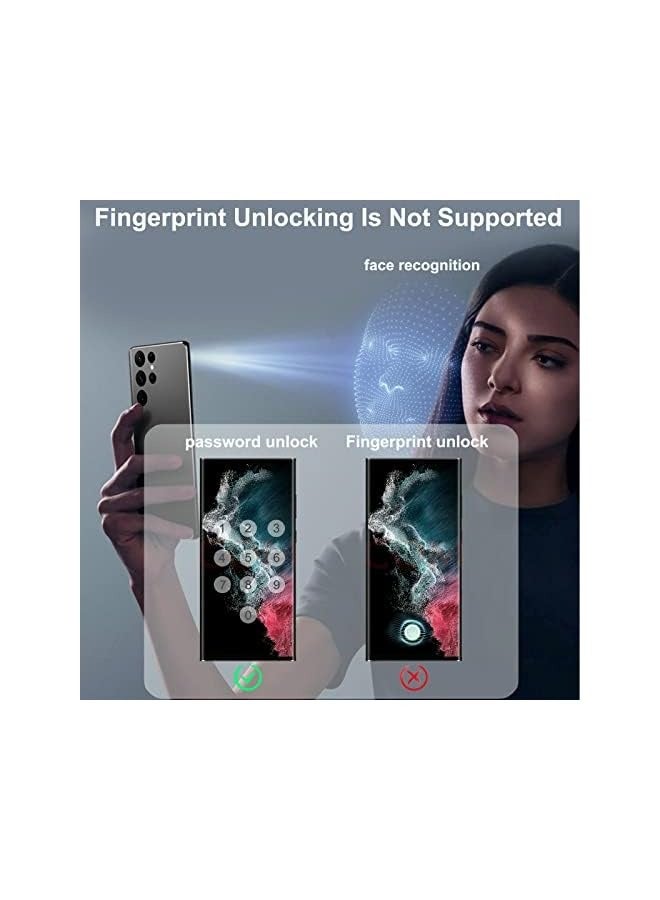PROMASS 2PACK Galaxy S21 ultra Privacy Screen Protector Tempered Glass Anti-Spy 9H Hardness HD Tempered Glass Black Film privacy screen S21 for Galaxy S21 Ultra 6.8" 3D Full coverage Anti-Scratch - Image 4