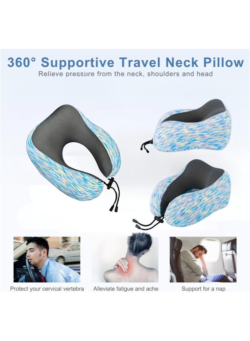 VIO Travel Pillow Memory Foam Neck Pillow U Shape Head Pillow With Comfortable Breathable Washable Cover Pillow for Car Airplane Bus Train Travel Home Use - Image 3