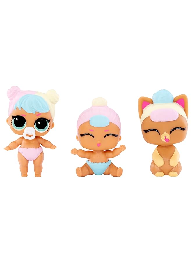 إل أو إل سربرايز! مجموعة أطفال مع دمى قابلة للتجميع، موضوع الطفل، توائم، ثلاثة توائم، حيوانات أليفة، كشف الماء، 2 أو 3 دمى متضمنة، هدية رائعة للفتيات من سن 3 سنوات فما فوق - Image 2