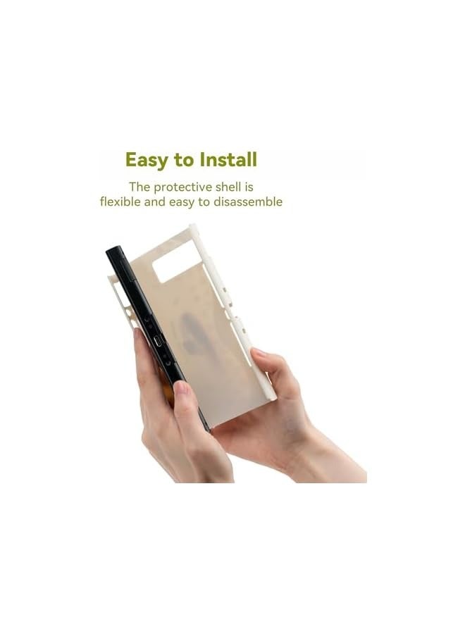 بروماس حافظة واقية لجهاز Switch OLED، حافظة غطاء نحيفة، غطاء حماية من السيليكون الناعم القابل للفصل لوحدة التحكم في الألعاب مع غطاءين لمقبض الإبهام - Image 4