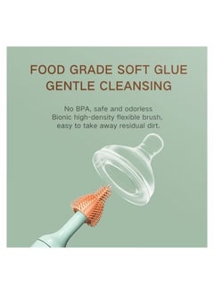 Gonice Electric Bottle Brush, Baby Bottle Brush Cleaner, with Rechargeable Battery and 2 Brush Heads, Electric Baby Bottle Cleaner  - Image 5