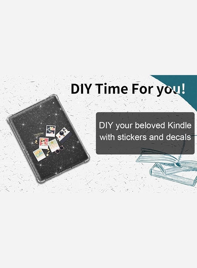 بشكل مختصر حافظة بلورية لامعة لجهاز Kindle Paperwhite 12th Generation-2024 الجديد كليًا مقاس 7 بوصات أو Kindle Colorsoft Signature Edition 2024، غطاء شفاف رقيق من السيليكون مقاوم للصدمات (لامع شفاف) - Image 4