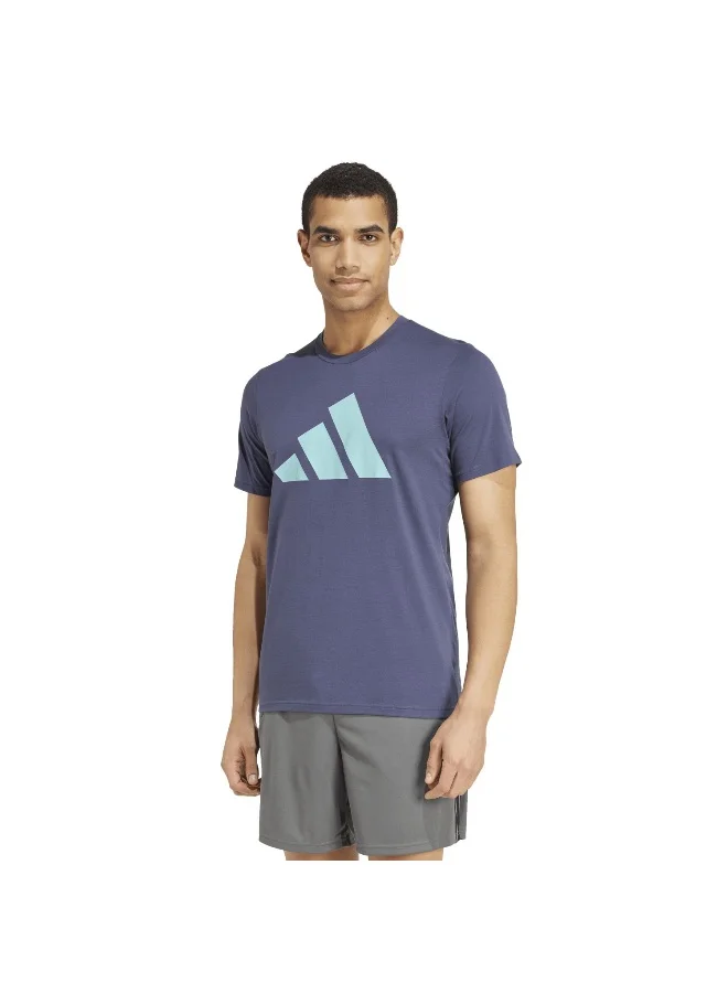 Adidas Tr-Es Fr Logo T Blue Training T-Shirts Xs