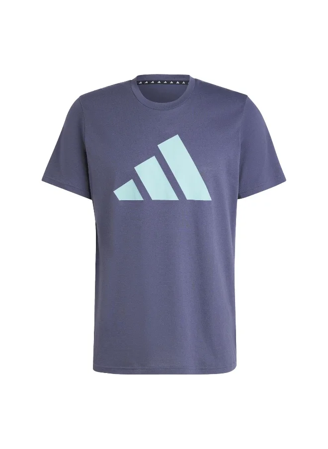 اديداس Tr-Es Fr Logo T Blue Training T-Shirts Xs