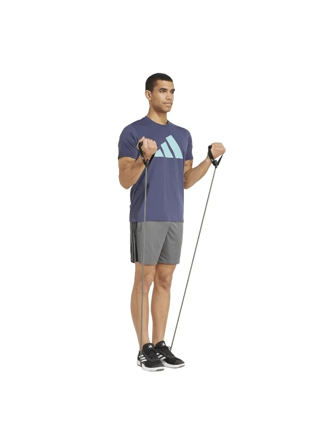 Adidas Tr-Es Fr Logo T Blue Training T-Shirts Xs