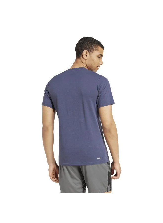 Adidas Tr-Es Fr Logo T Blue Training T-Shirts Xs