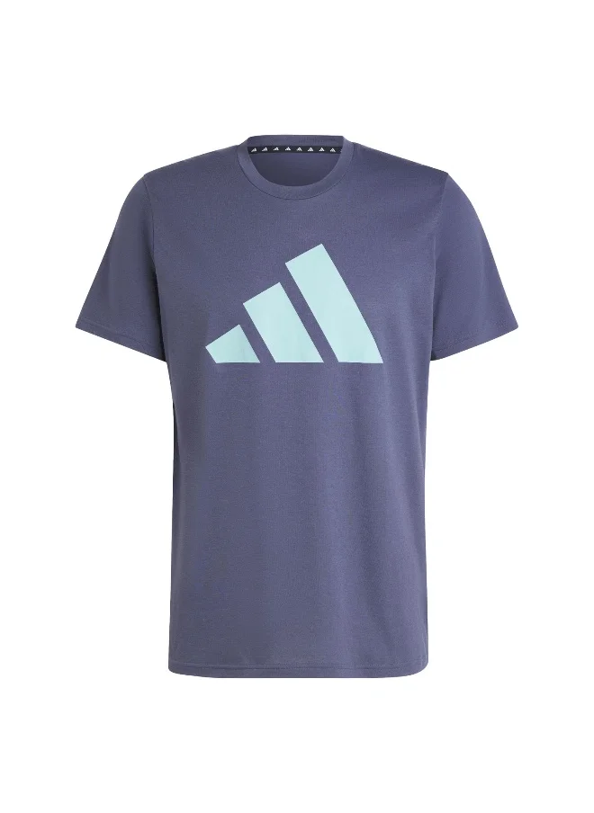 اديداس Tr-Es Fr Logo T Blue Training T-Shirts Xs