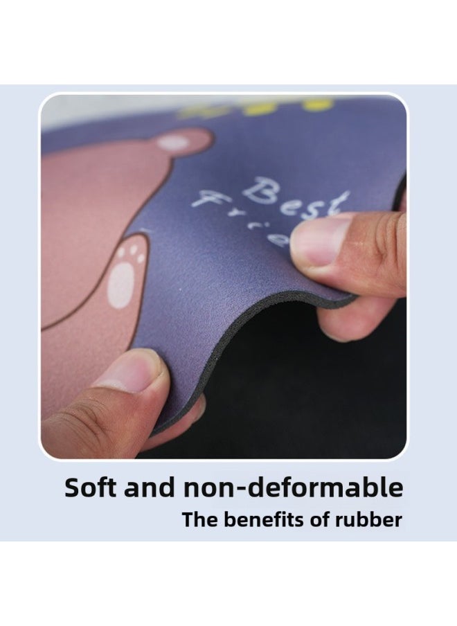 Generic - Round Heat Insulated Coaster Anti-scalding Dining Table Mat Rubber Soft Diatom Mud Mat Plate Mat Heat Protection Mat Mat-Color:3-Specifications:Contact Customer Service For Customization - Image 1
