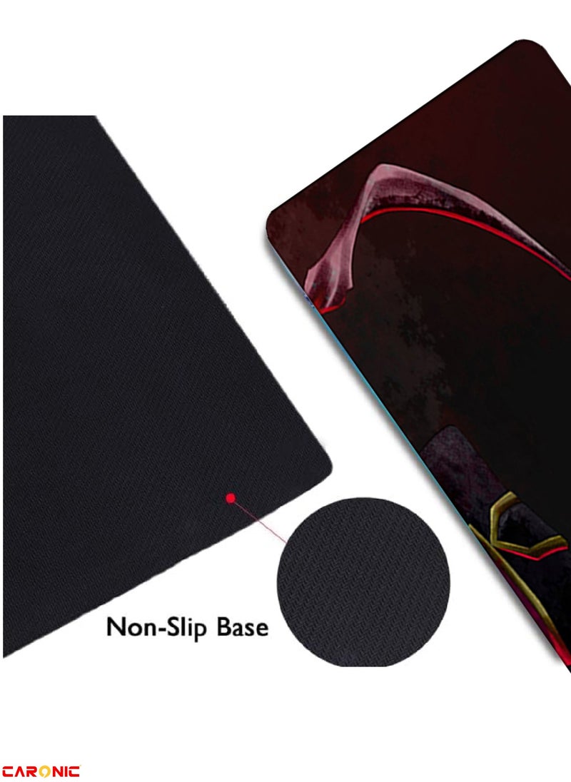 CARONIC - Large Gaming Mouse Pad with Superior Micro Weave Cloth Extended Desk Mousepad with Stitched Edges Non-Slip Base Water Resist Keyboard Pad For Gamer And Office Home Carl M1517 - Image 1