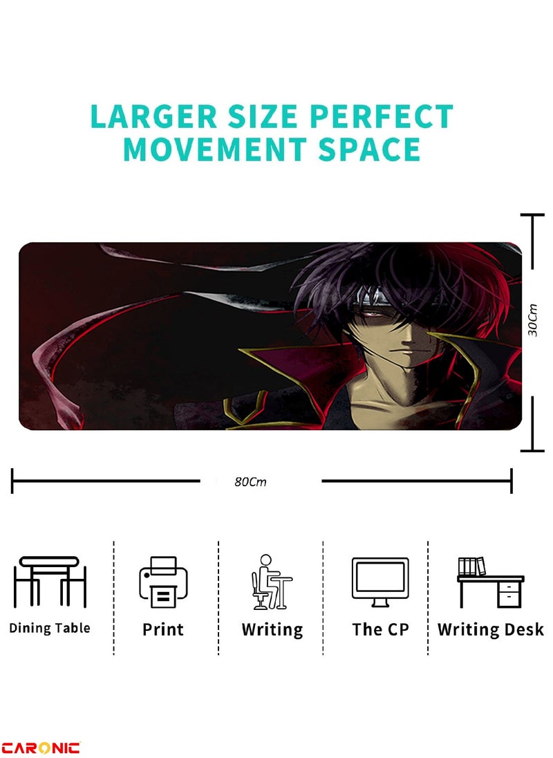 CARONIC - Large Gaming Mouse Pad with Superior Micro Weave Cloth Extended Desk Mousepad with Stitched Edges Non-Slip Base Water Resist Keyboard Pad For Gamer And Office Home Carl M1517 - Image 1