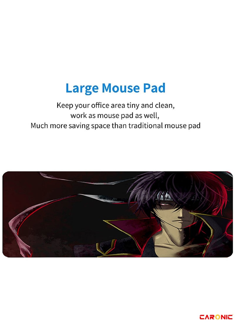 CARONIC - Large Gaming Mouse Pad with Superior Micro Weave Cloth Extended Desk Mousepad with Stitched Edges Non-Slip Base Water Resist Keyboard Pad For Gamer And Office Home Carl M1517 - Image 1