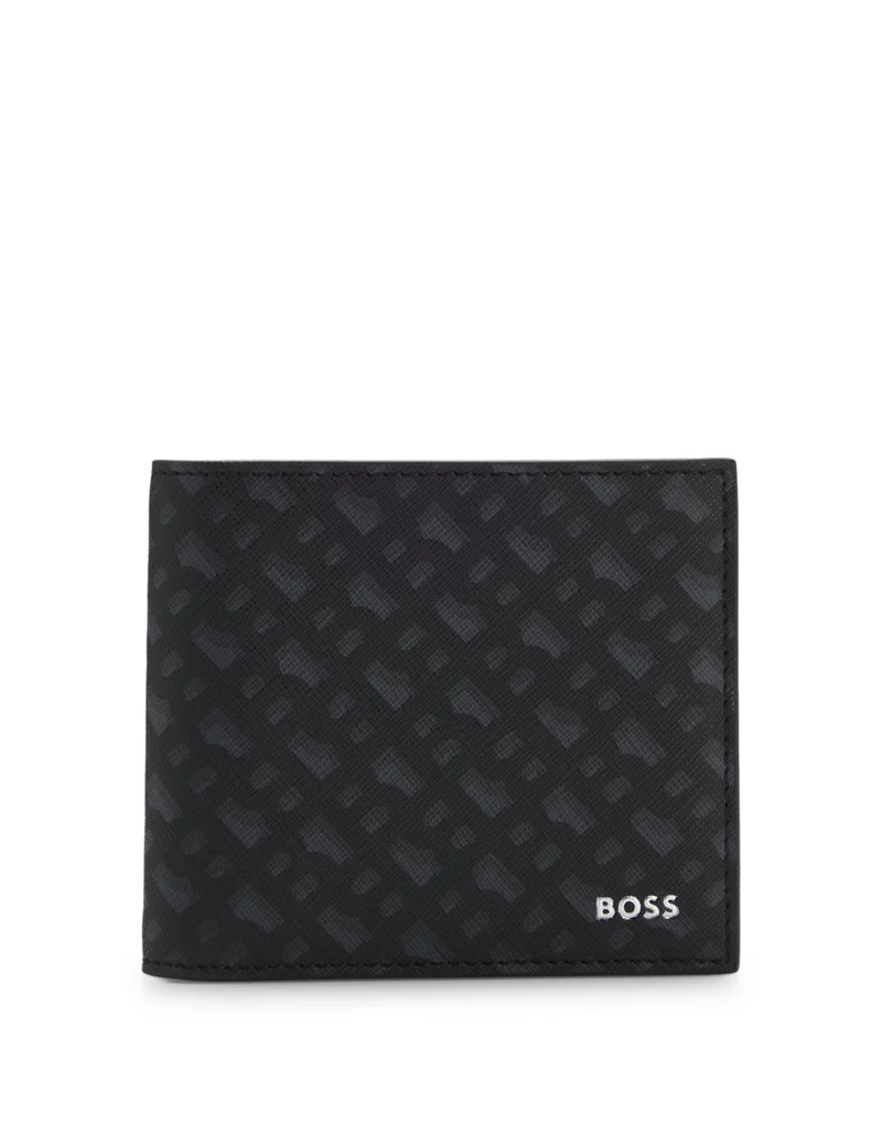 BOSS Monogram wallet with foil-embossed logo