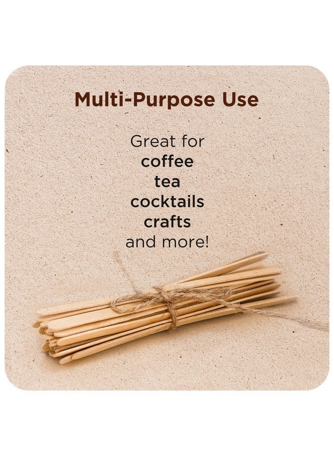 Makerstep Makerstep Birch Wood Coffee Stirrers, 7 Inch Coffee Stir Sticks (1000 Pack) Eco-friendly, Sturdy Wooden Sticks. Splinter Free, Round End. Great For Your Coffee Nook  - Image 4