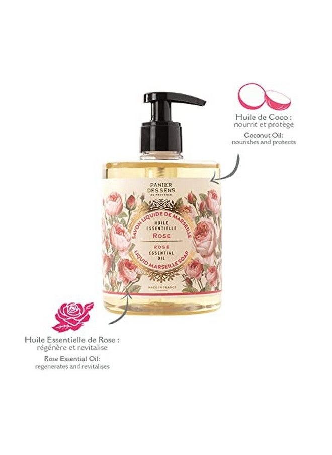 PANIER DES SENS Rose Foaming Liquid Marseille Soap Hand Wash Savon De Marseille Made In France 169 Floz/500Ml  - Image 3