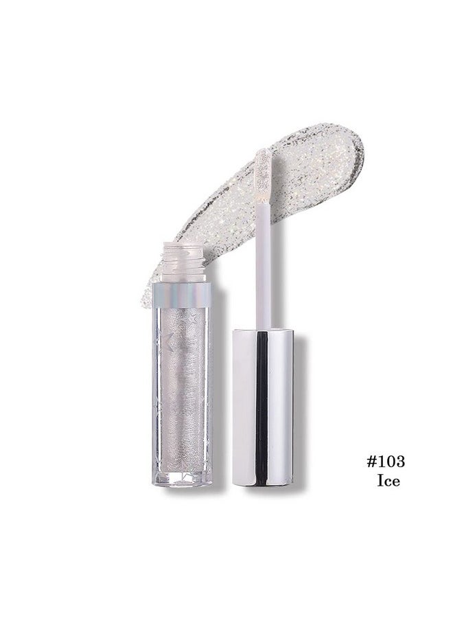 Coalitione - Coalitione Liquid Eyeshadow 12 Colors Long Lasting Waterproof Shining Shimmer Glitter Eyeline liquid Matte Eyeshadow ,Girls Silver Liquid Eyeshadow for Party Festival Makeup Beauty - Image 1