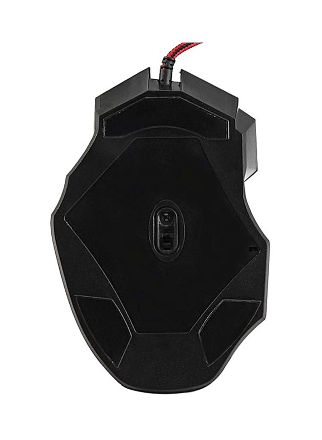 ماوس ألعاب USB بمعدل 3200 نقطة قي البوصة سلكي وبه 7 أزرار أسود - Image 2