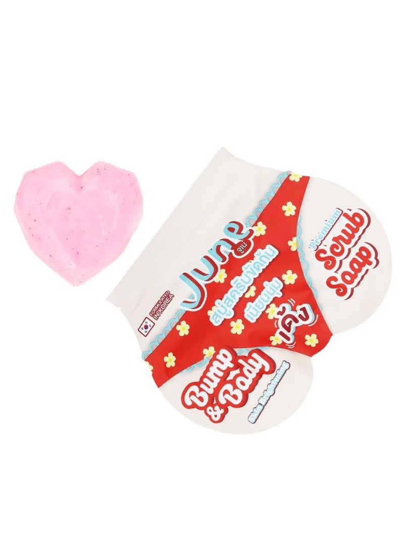 JUNE Bump & Body Skin Brightening Premium Scrub Soap 50g – Exfoliating & Smoothing Bar - Image 4
