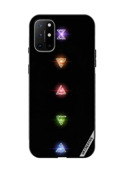 Protective Case Cover For OnePlus 8T Neon Lights Diamond Shapes Design Multicolour