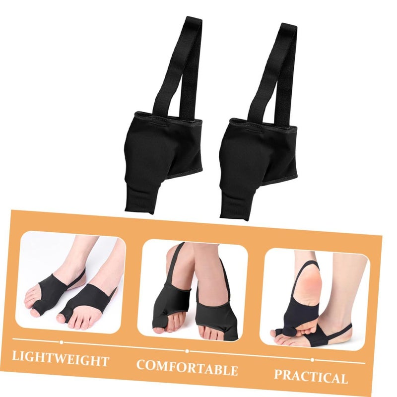 2 Pcs Thumb Toe Straightener Valgus Correcting Tool For Home Use Bunion Corrector Splint Cloth Material Comfortable Fit Inside Shoes Bent Toe Realignment - Image 4