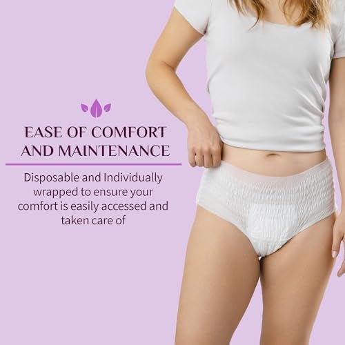 Organyc - Certified Organic Cotton Disposable Period Underwear for Sensitive Skin, Super Absorbent for Women, All-Day or Overnight, S/M, 4 Count - Image 3