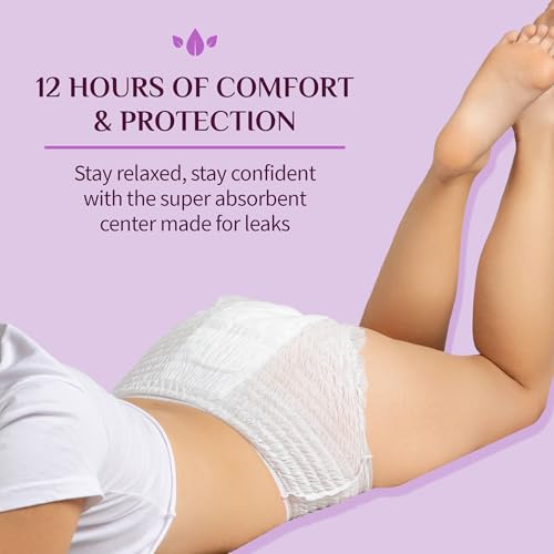Organyc - Certified Organic Cotton Disposable Period Underwear for Sensitive Skin, Super Absorbent for Women, All-Day or Overnight, S/M, 4 Count - Image 4