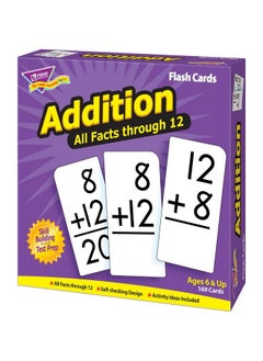 Trend Enterprises Trend Enterprises: Addition All Facts Through 12 Skill Drill Flash Cards, Great for Skill Building and Test Prep, Self-Checking Design, 169 Cards Included, for Ages 6 and Up  - Image 4