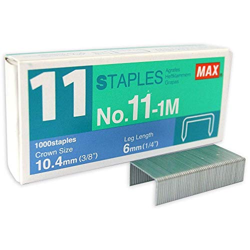 Max Staples No. 11-1M- Pack of 10 Boxes (10,000 Staples) - Image 1