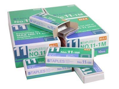 Max Staples No. 11-1M- Pack of 10 Boxes (10,000 Staples) - Image 4