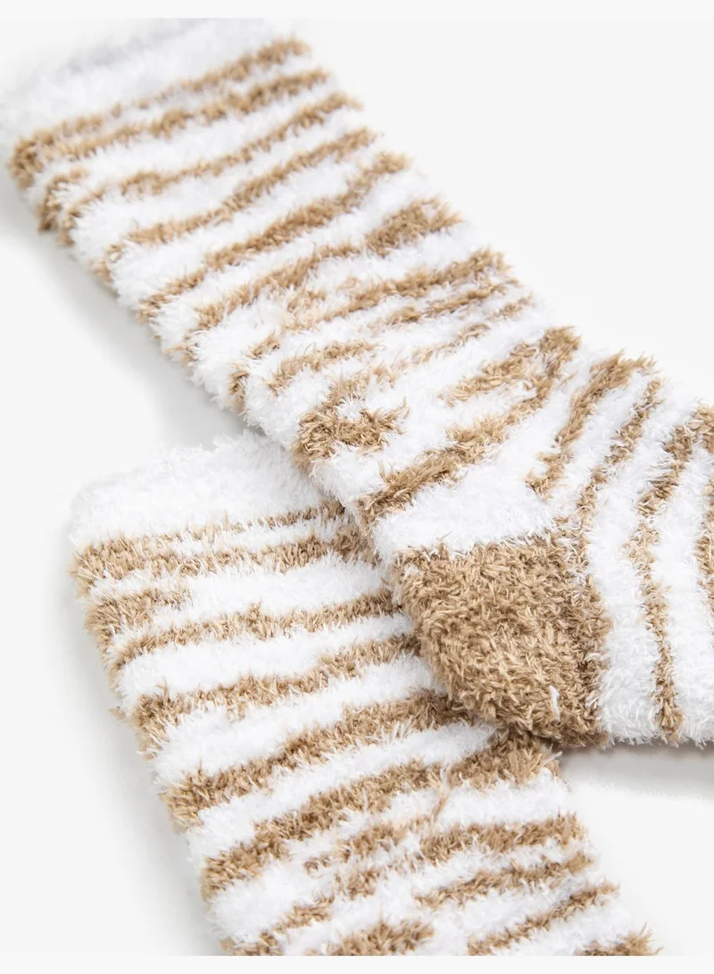 KOTON Animal Printed Socks in Soft Pile