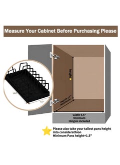 XiuWoo No Drill Metal Pull-Out Cabinet Drawer Shelf Organizer, Slide Out Drawer Pan Storage Shelves, Kitchenware Storage Rack, Roll-Out Sliding Drawer, Sliding Under Sink storage with 8 Adjustable Dividers  - Image 2