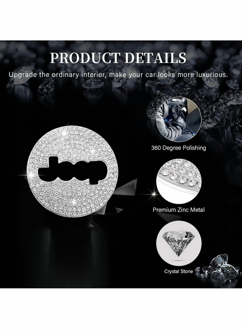 Excefore For Jeep JL Accessories Bling Steering Wheel Emblem Logo Cover Sticker for Wrangler JL JLU Gladiator JT - Image 4