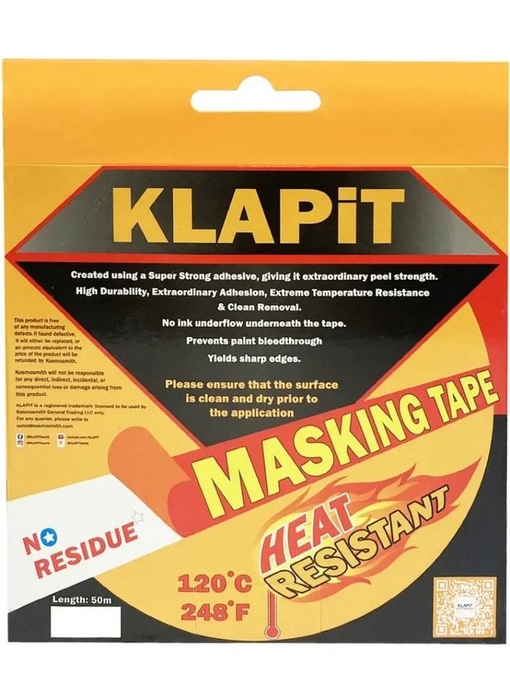 KLAPiT Waterproof Masking Tape 24 mm x 50 m  - Image 3