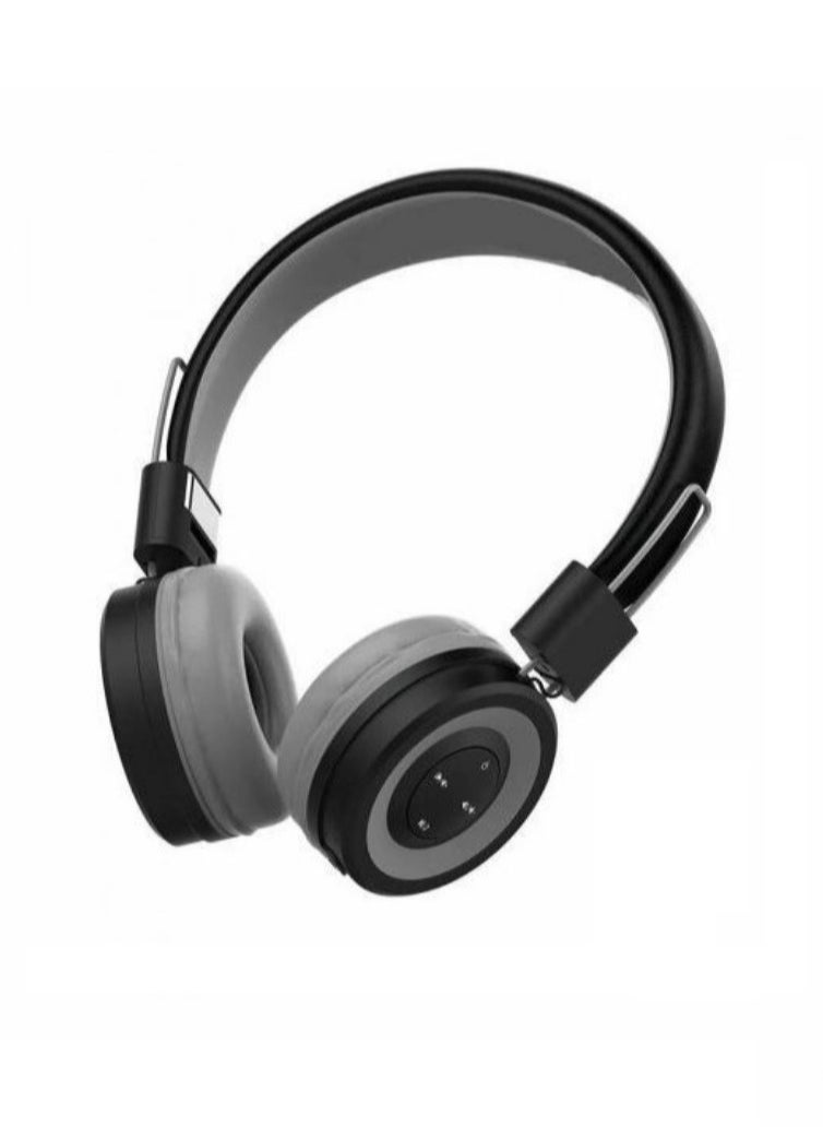 Generic HZ-BT680 Wireless Bluetooth Headset - Microphone - FM Radio - Card Slots - Folding Compatible for Mobile and Computer/Black  - Image 4